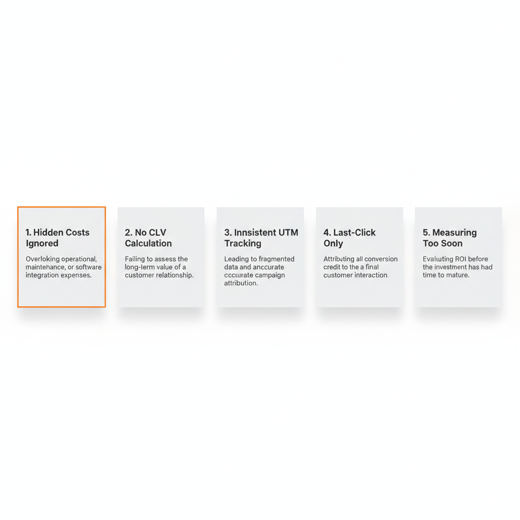 Five common ROI mistakes with hidden costs card highlighted