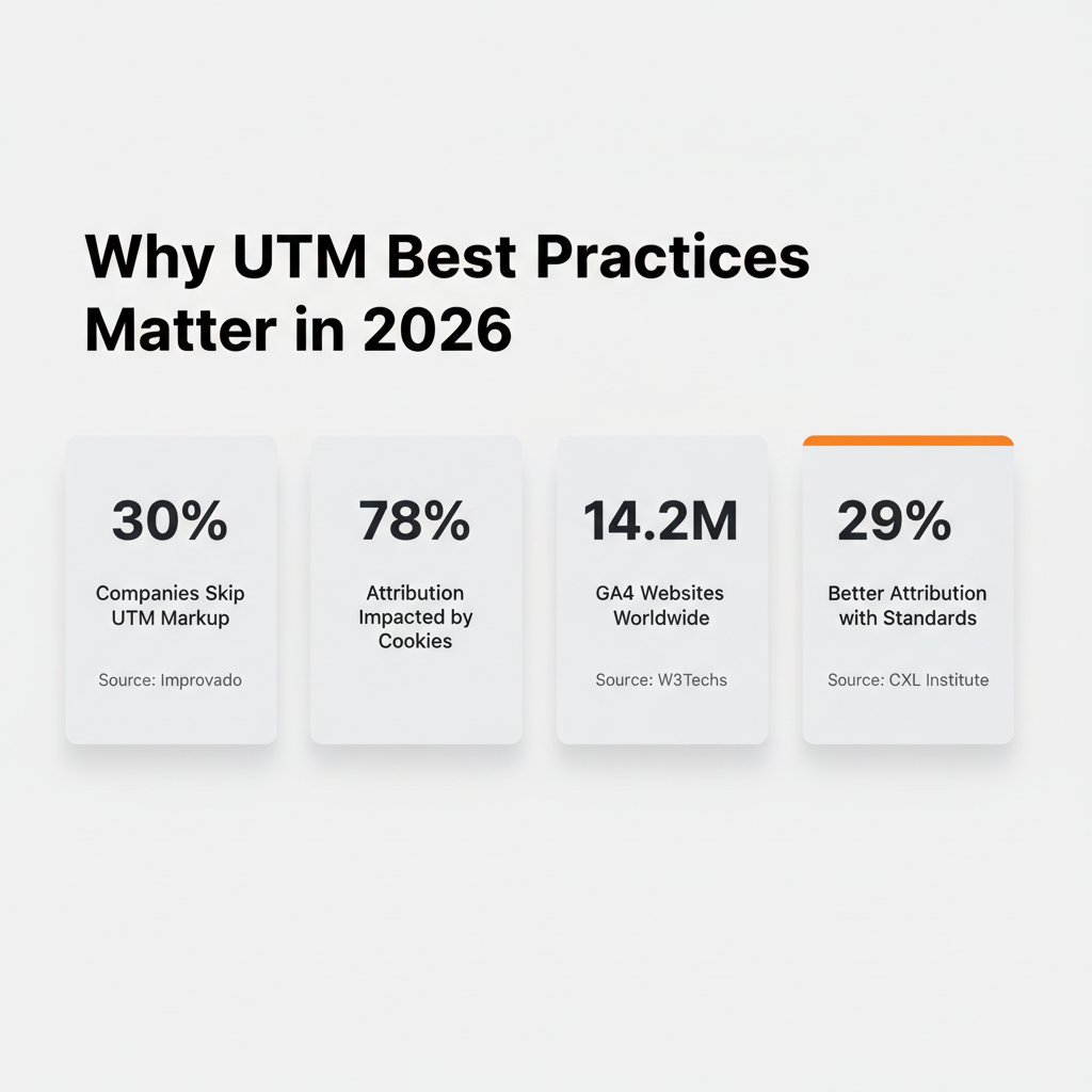 utm best practices utm statistics 2026